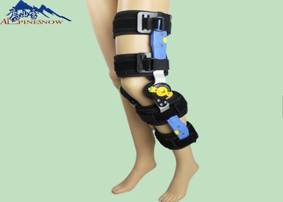 La CINA Contributo ortopedico della gamba del ginocchio della banda regolabile nera di sostegno a riabilitazione di frattura fornitore