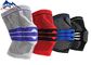 la circolare 3D tricotta il contributo tricottato elastico del ginocchio di sport del silicone della manica della patella del tessuto a pallacanestro corrente fornitore