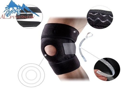 La CINA Pallacanestro della fasciatura di sostegno del ginocchio di volano di sport/eseguire il gancio di ginocchio meccanico elastico respirabile fornitore
