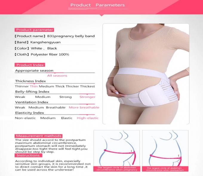 Cinghia di maternità respirabile delle donne incinte del CE della sottopancia approvata dalla FDA della biancheria intima per il gancio del tratto lombare